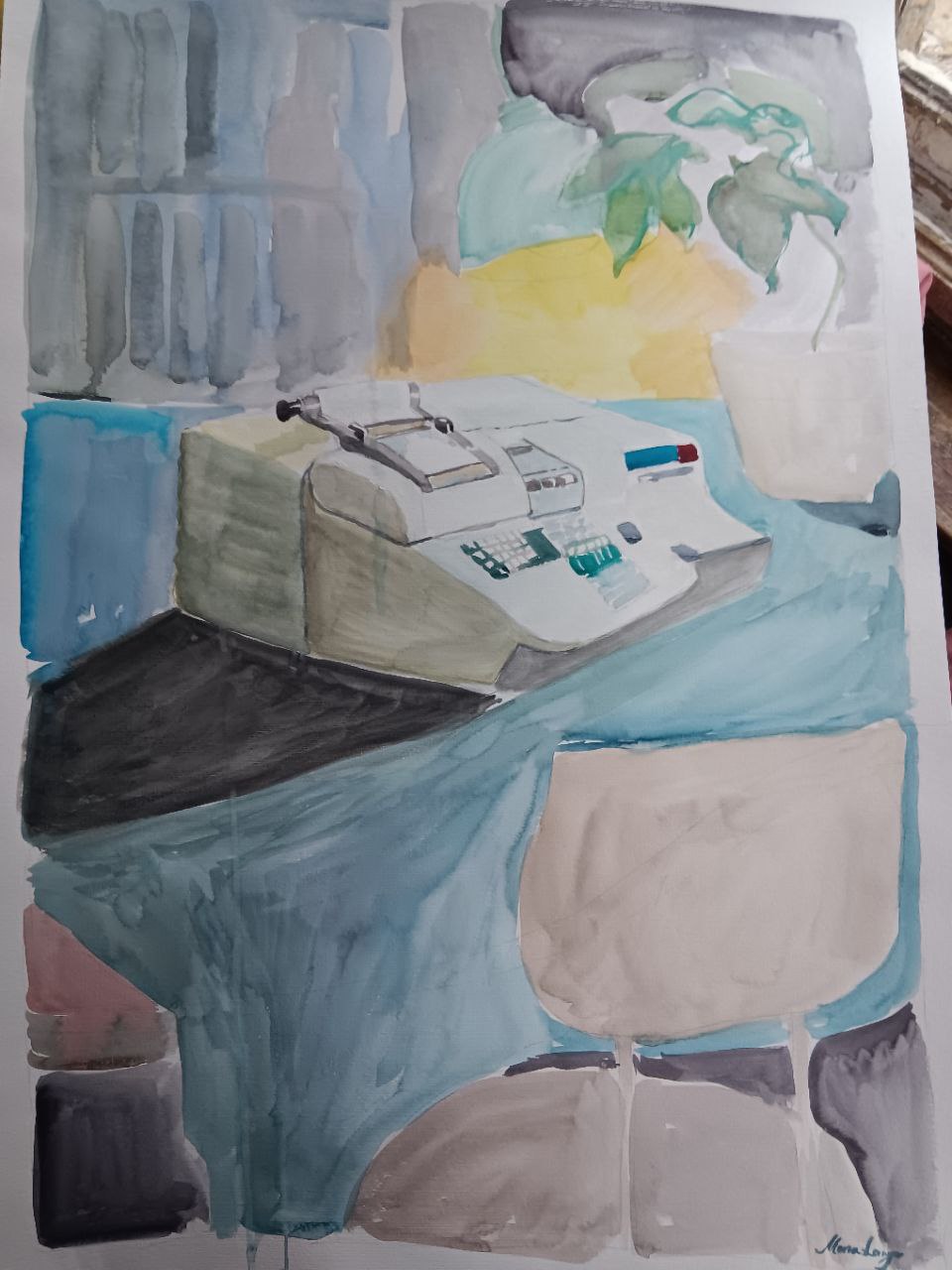 Olivetti Programma 101, aquarell